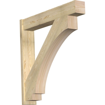 Ekena Millwork Imperial Block Rough Sawn Outlooker, Douglas Fir, 8"W x 46"D x 46"H OUT08X46X46IMP05RDF